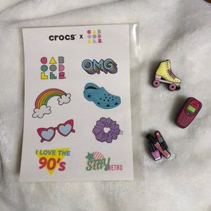 Crocs x Caboodles Jibbitz and Stickers